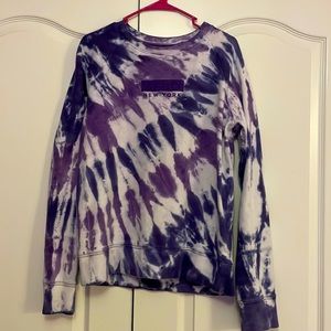Purple Tie-Dye Sweatshirt